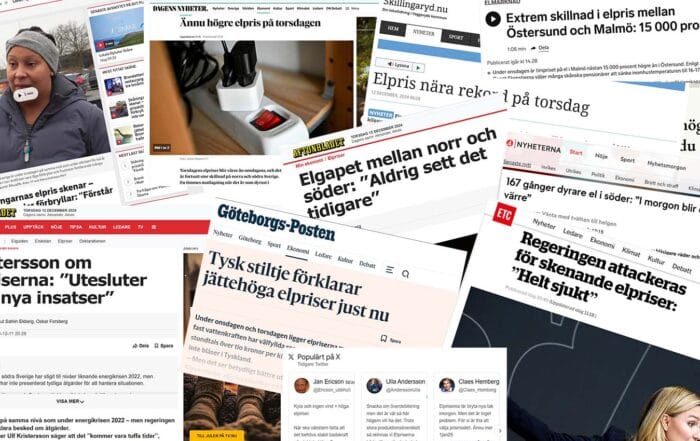Rekordhöga elpriser - när vi trodde att elpriset slagit i taket blev elen ännu dyrare