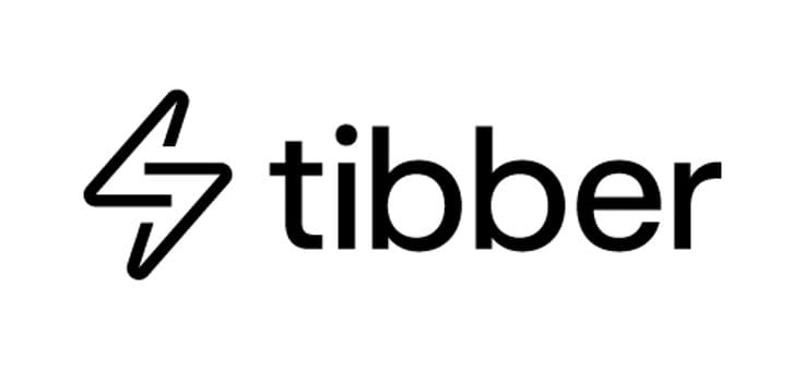 Tibber – smart elhandel och energistyrning Tibber logotyp – modernt elbolag, smarta hem, timpris och energiapp